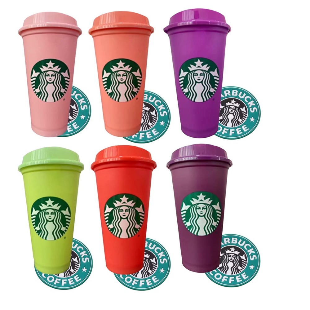 Starbucks Spring 2022 Color-changing Reusable Hot Cups.